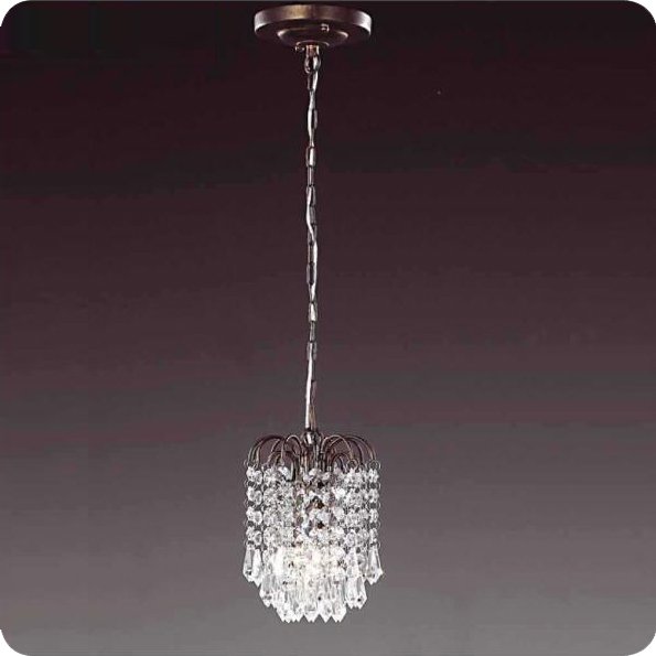 【５台から注文可】シャンデリア 1灯 アンティークブラウン(W110×H150mm)