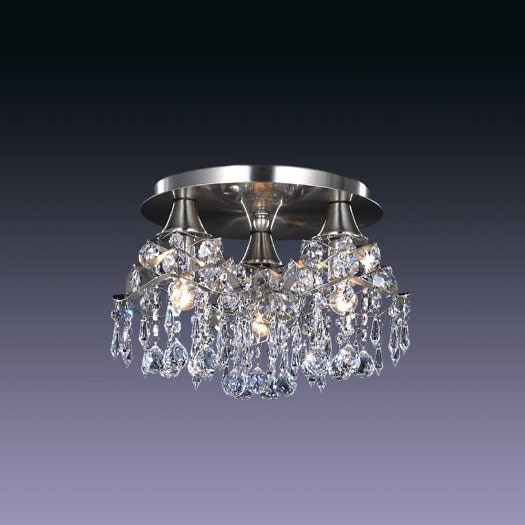 【５台から注文可】デザインシーリングシャンデリア 3灯 シルバー(Φ390mm)