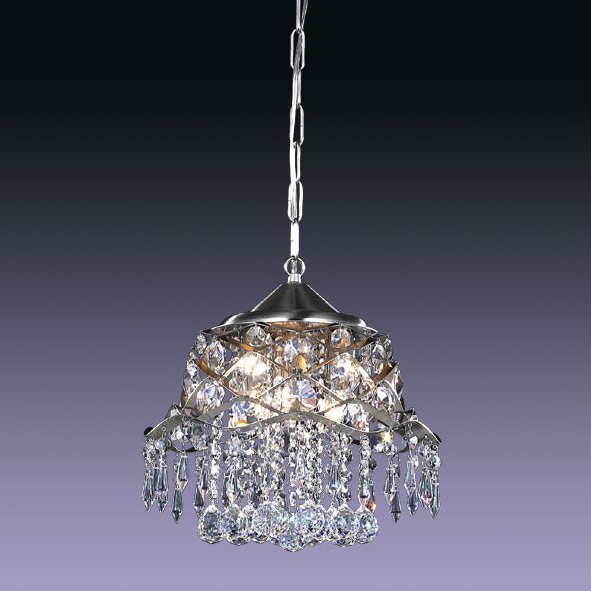 【５台から注文可】モダンシャンデリア 3灯 シルバー(W300×H290mm)