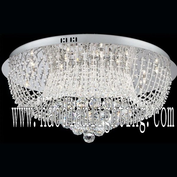 【LA LUCE】デザインクリスタルシーリングシャンデリア11灯 クローム(φ660×H290mm)