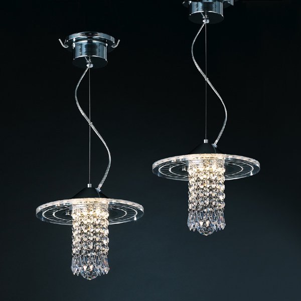 <b>【５台から注文可】</B>クリスタルLEDシャンデリア シルバー(W550×D250mm)