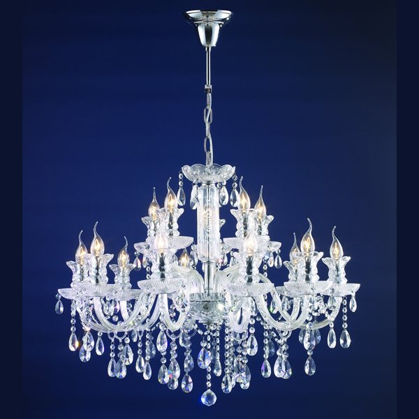 LA LUCE】クリスタルシャンデリア 9灯 クローム(W700×H700mm) | EL JEWEL