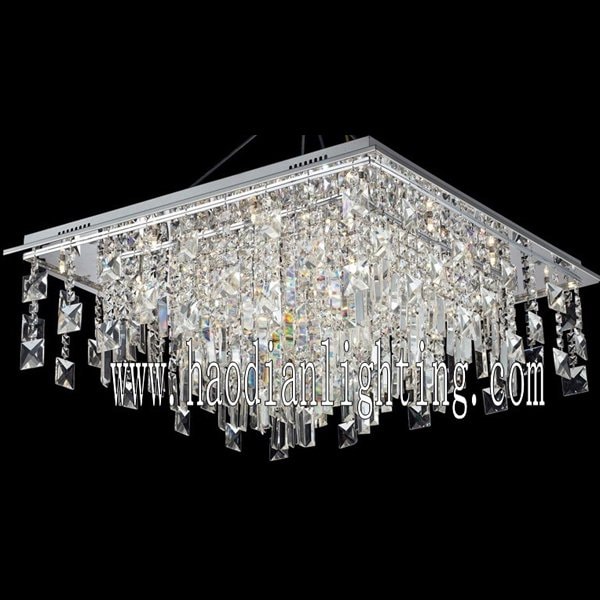 【LA LUCE】デザインクリスタルシーリングシャンデリア 33灯 クローム(W920×H350mm)