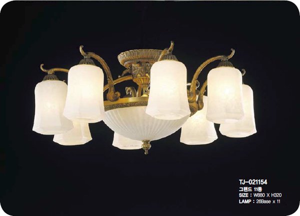 【５台から注文可】シャンデリア 11灯 アンティークブロンズ(W880×H320mm)