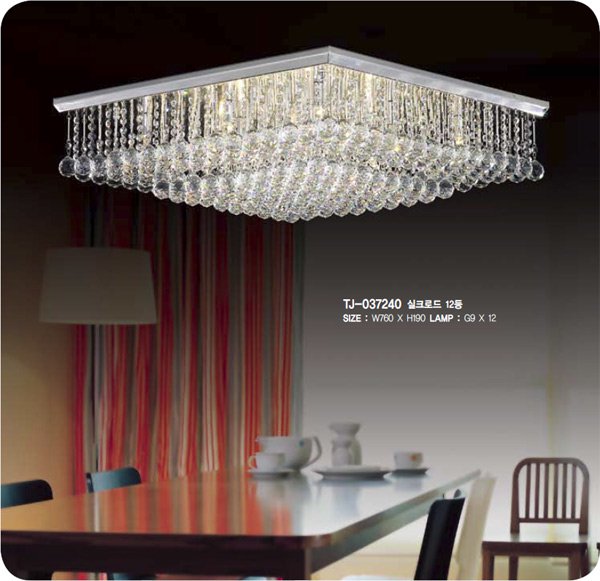 【５台から注文可】シーリングシャンデリア 12灯 シルバー(W760×H190mm)