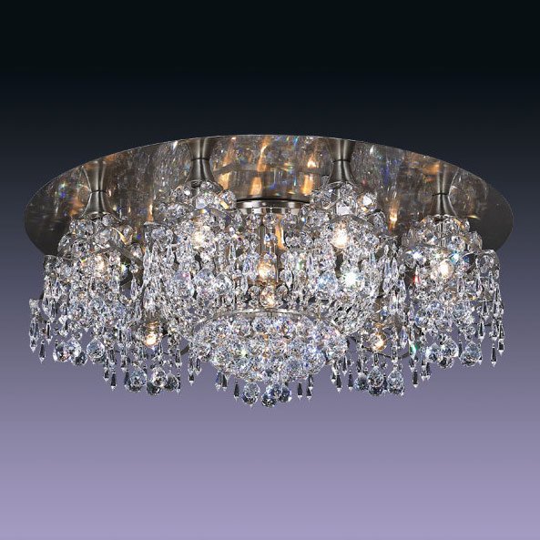 【５台から注文可】デザインシーリングシャンデリア 13灯 シルバー(Φ800mm)