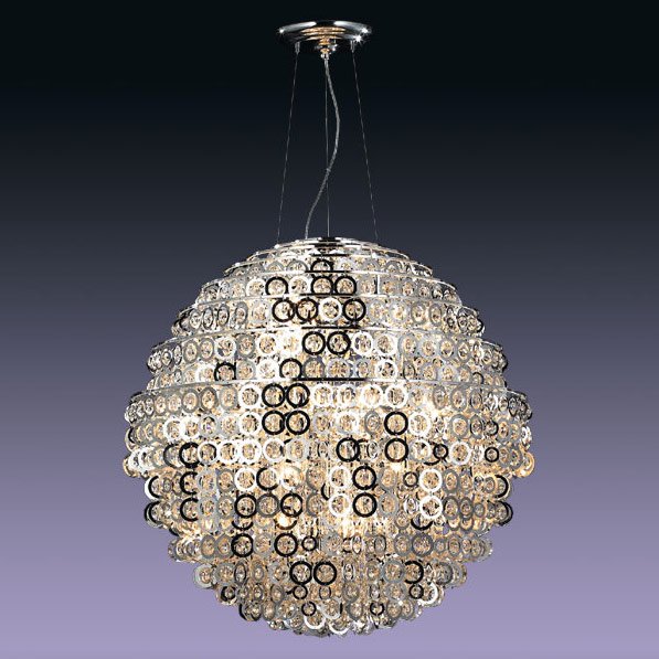 【５台から注文可】モダンシャンデリア 15灯 シルバー(Φ800mm)