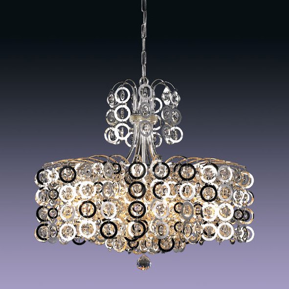 【５台から注文可】モダンシャンデリア 11灯 シルバー(W600×H650mm)