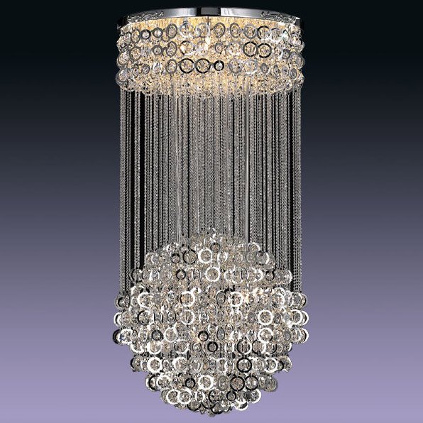 【５台から注文可】モダンシーリングシャンデリア シルバー(φ600/700/800mm)