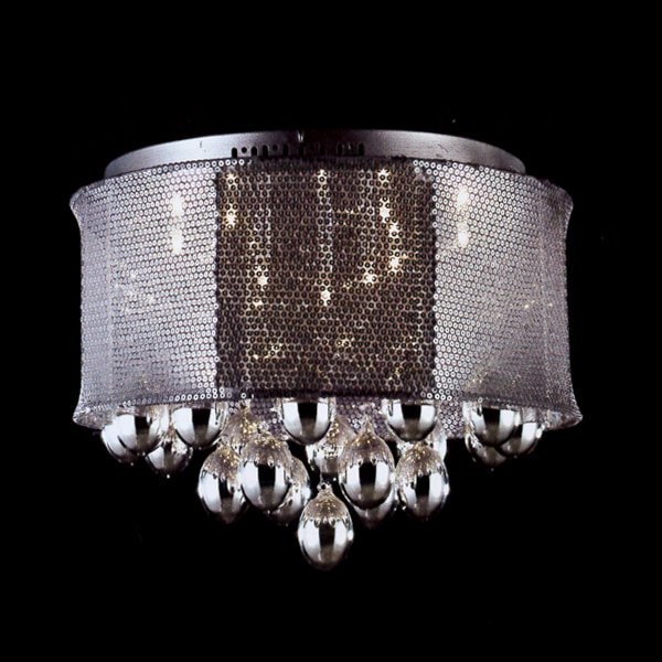 【LA LUCE】デザインクリスタルシーリングシャンデリア 9灯(W460×H350mm)※要お見積もり