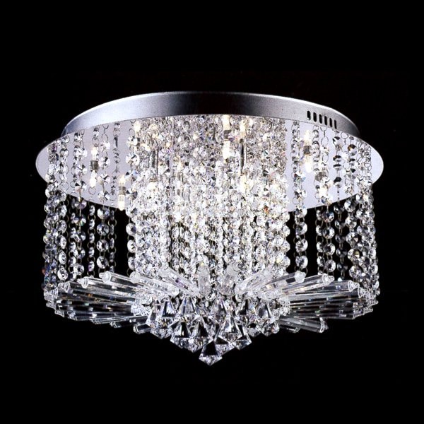 【LA LUCE】デザインクリスタルシーリングシャンデリア 12灯(W460×H270mm)※要お見積もり