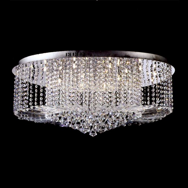 【LA LUCE】デザインクリスタルシーリングシャンデリア 22灯(W860×H290mm)※要お見積もり