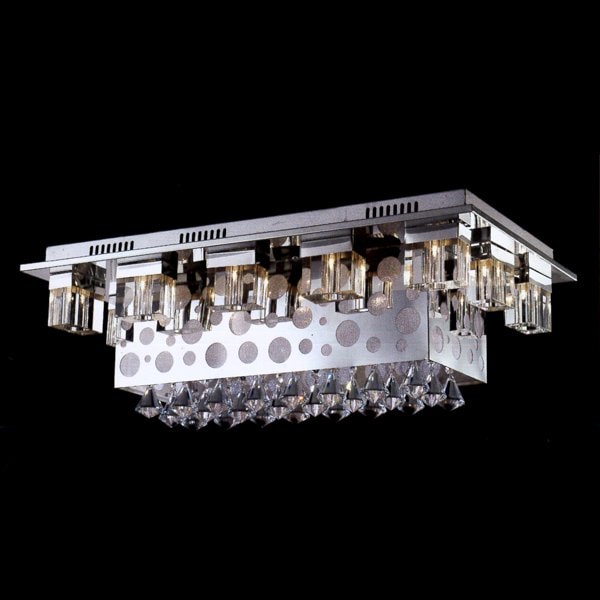 【LA LUCE】デザインクリスタルシーリングシャンデリア 20灯(W700×D400×H250mm)※要お見積もり