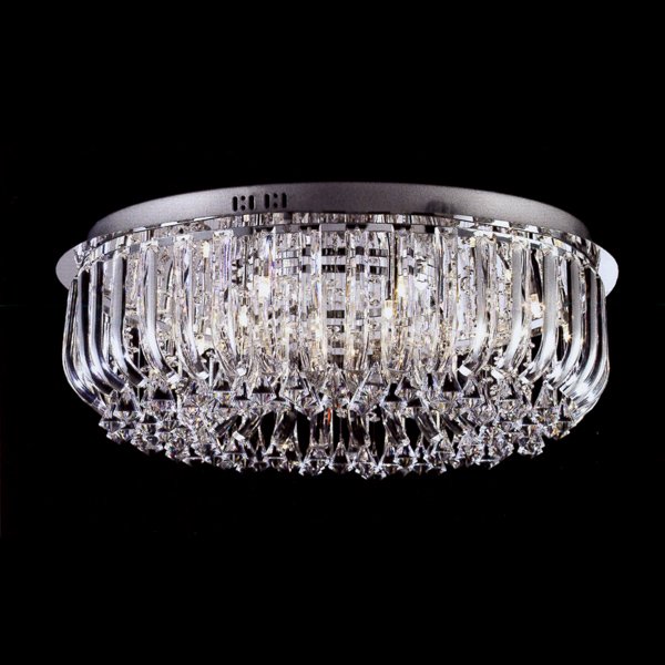 【LA LUCE】デザインクリスタルシーリングシャンデリア 20灯(W800×D500×H220mm)※要お見積もり