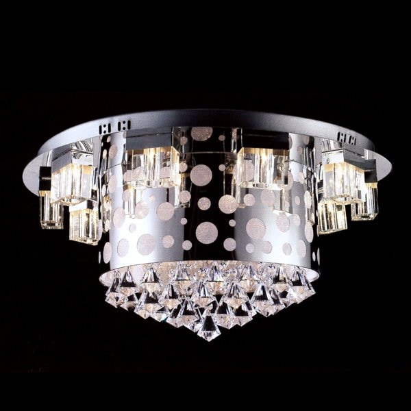 【LA LUCE】デザインクリスタルシーリングシャンデリア 18灯(W660×H280mm)※要お見積もり