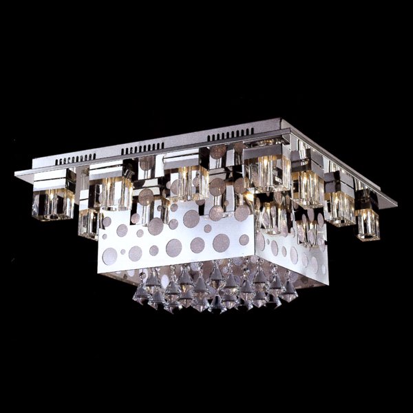 【LA LUCE】デザインクリスタルシーリングシャンデリア 20灯(W600×H245mm)※要お見積もり