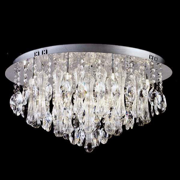 【LA LUCE】デザインクリスタルシーリングシャンデリア 18灯(W660×H335mm)※要お見積もり