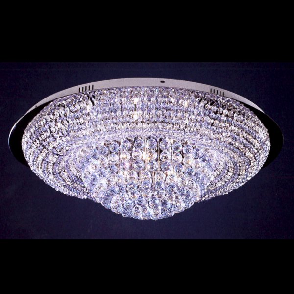 LA LUCE】デザインクリスタルシーリングシャンデリア 25灯(W860