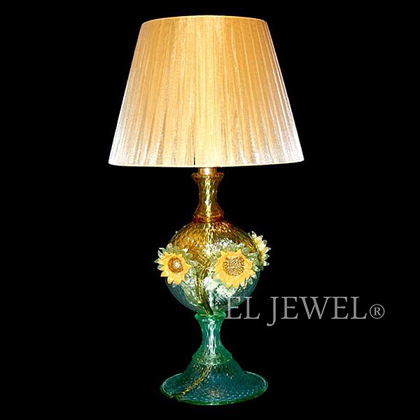 【VENICE ARTE】ヴェネチアン・シェードテーブルライト「SUNFLOWERS」1灯(W300×H650mm)