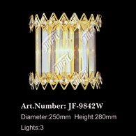 【LA LUCE】クリスタルブラケット 3灯 ゴールド(W250×H280)