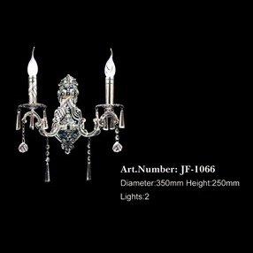 【LA LUCE】クリスタルブラケット 2灯 クローム(W350×H250)