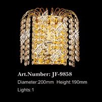 【LA LUCE】クリスタルブラケット 1灯 ゴールド(W200×H190)