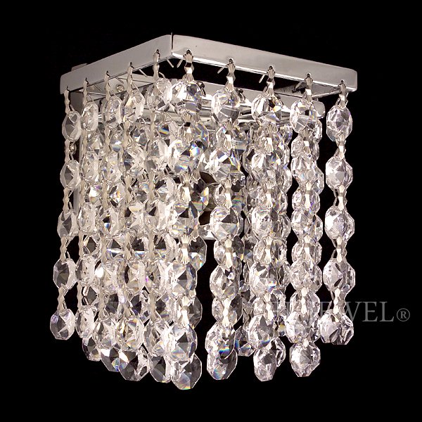 【CLT】アメリカ・クリスタルブラケット『Bedazzle』1灯 クローム(W120×D100×H130mm)*