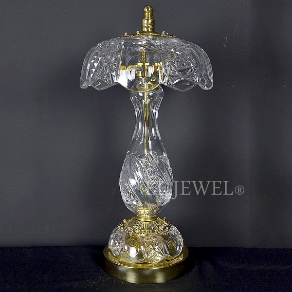 【WRANOVSKY】クリスタルテーブルライト「Bien-Dentelle」 1灯 ゴールドorシルバー(W200×H420mm)*