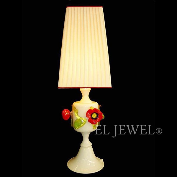 【VENICE ARTE】ヴェネチアン・シェードテーブルライト「POPPIES」 (W220×H720mm)