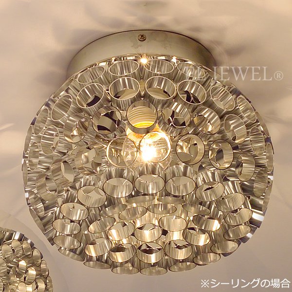 【CLT】アメリカ・デザイン・シーリングシャンデリア『Laguna』1灯 クローム(W200×D150×H200mm)*