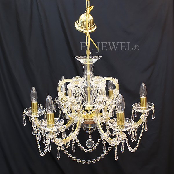 【WRANOVSKY】マリアテレサ型クリスタルシャンデリア「Maria Theresa」 6灯(φ530×H450mm)