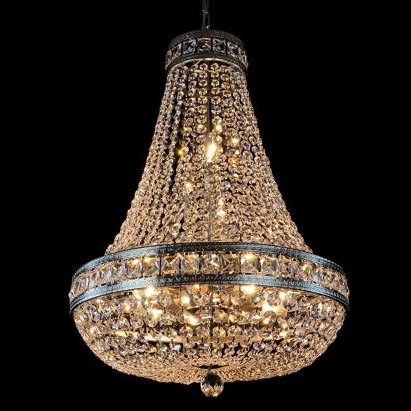 【WRANOVSKY】エンパイア型クリスタルシャンデリア「Stockholm」 12灯 (W500×H750mm)