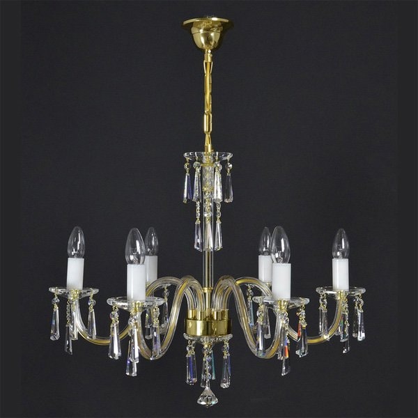 【WRANOVSKY】クリスタルシャンデリア「Colus」 6灯 (φ650×H500mm)