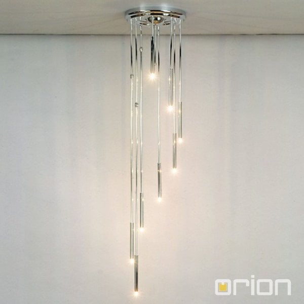 【ORION】デザインシャンデリア 8灯 クローム(φ300×H1650mm)