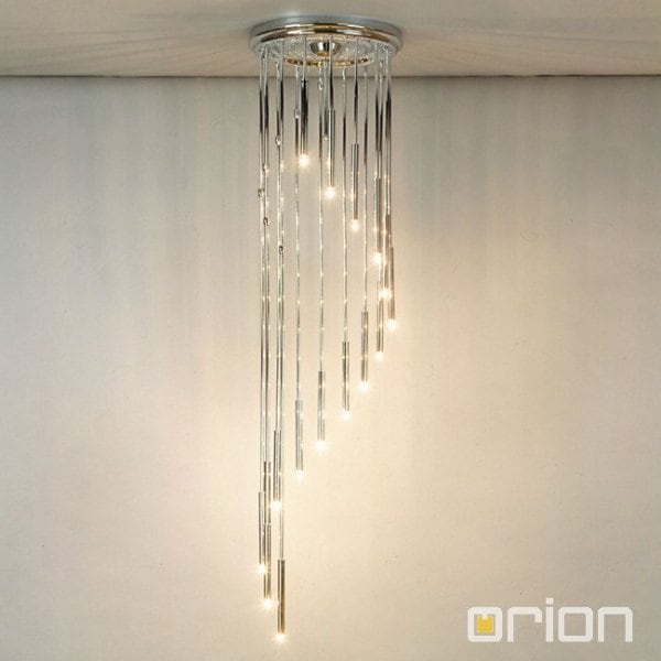 【ORION】デザインシャンデリア 16灯 クローム(φ440×H1650mm)