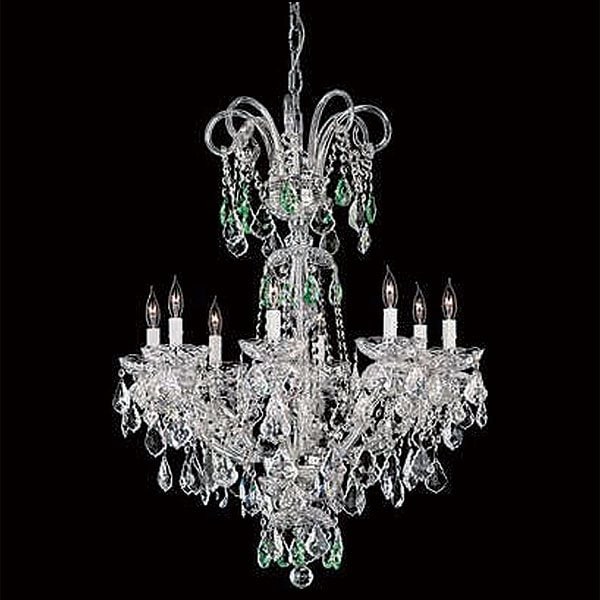 【LA LUCE】デザインシャンデリア8灯（W622×787mm）