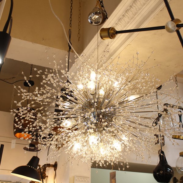 【LA LUCE】デザインシャンデリア16灯（W1000×H600mm）