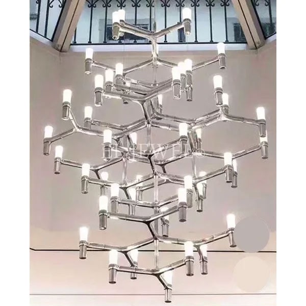 ミッドセンチュリー・スタイル　モダンシャンデリア　44灯　（φ1150×H1600）