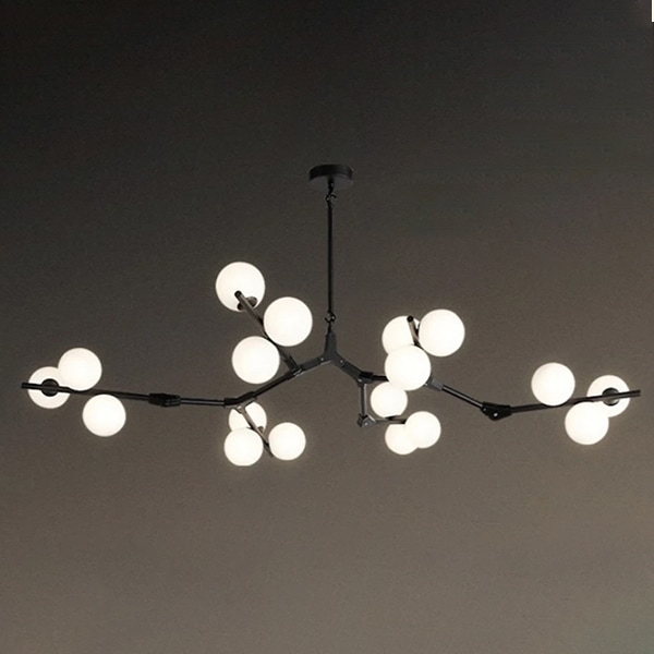 デザイン照明 ガラスボールシェード ペンダントライト ブラック