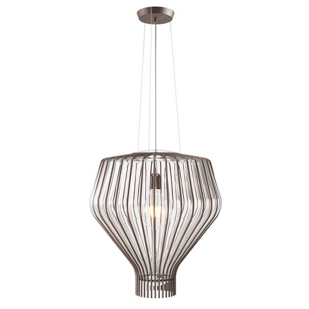 【Fabbian】イタリア デザイン照明 ペンダントライト 「SAYA」クリア（W480×H510mm）