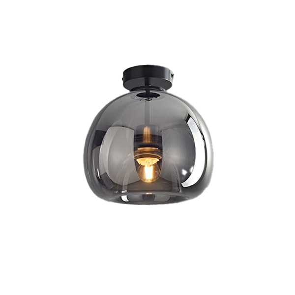 【法人様・店舗様限定】モダン照明　LEDシーリングライト　ブラック／ゴールド（D250×H170mm）