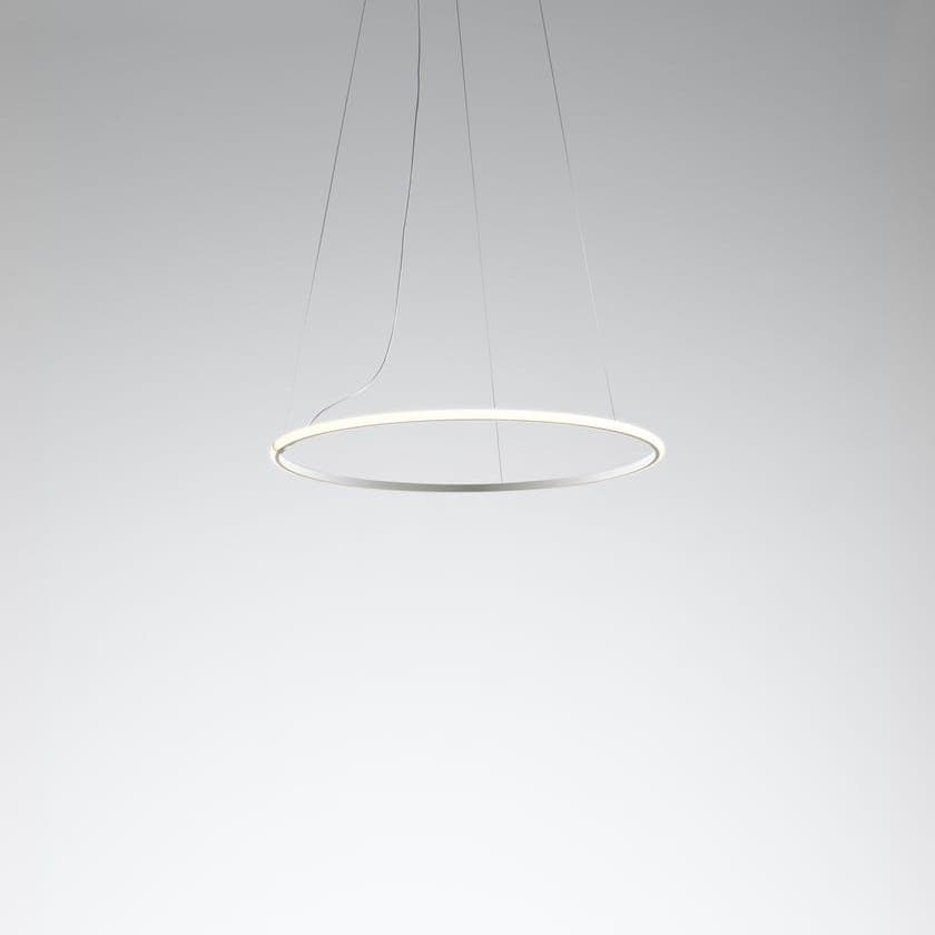 【Fabbian】イタリア デザイン照明 ペンダントライト 「OLYMPIC」ホワイト（W802×20mm）