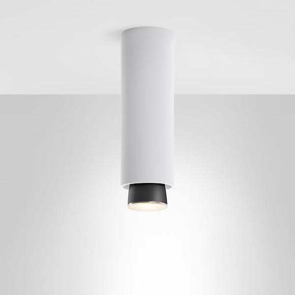 【Fabbian】イタリア デザイン照明 シーリングライト 「CLAQUE」ホワイト（W100×H335mm）