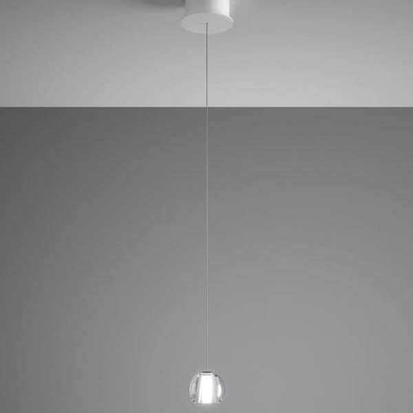 【Fabbian】イタリア デザイン照明 ペンダントライト「MULTISPOT BELUGA」1 クリア（W92×H70mm）