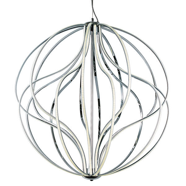 【ET2】アメリカ・ペンダンライト「Aura」 シルバー（W788×H889mm）