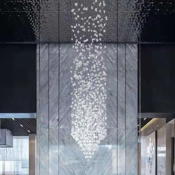 ワイヤーアート・クリスタルシーリングシャンデリア ラウンド クリア（D400～1000ｍｍ）