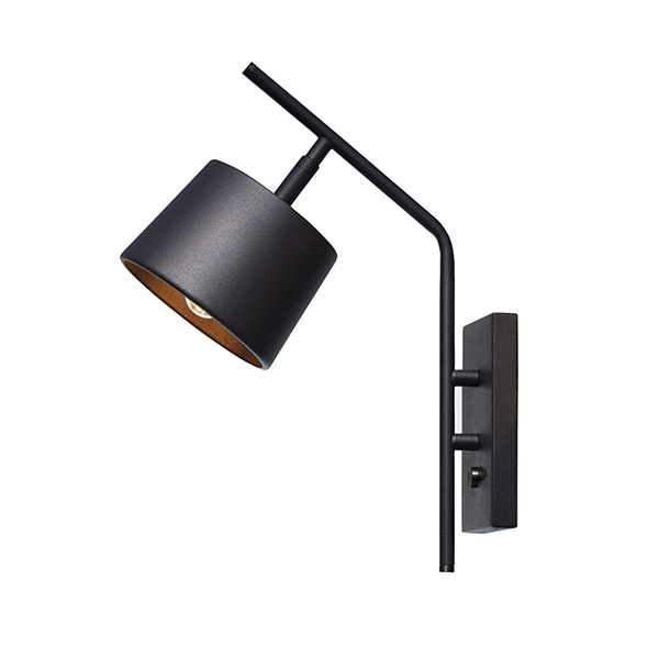 パナマウォールランプ「Panama-wall lamp」ブラック／ブラス （Φ140mm）【業販対象外】