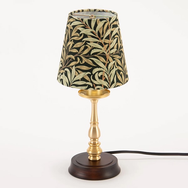 レトロ！シェパードのランプ William Morris】アンティーク調シェードミニスタンドランプ