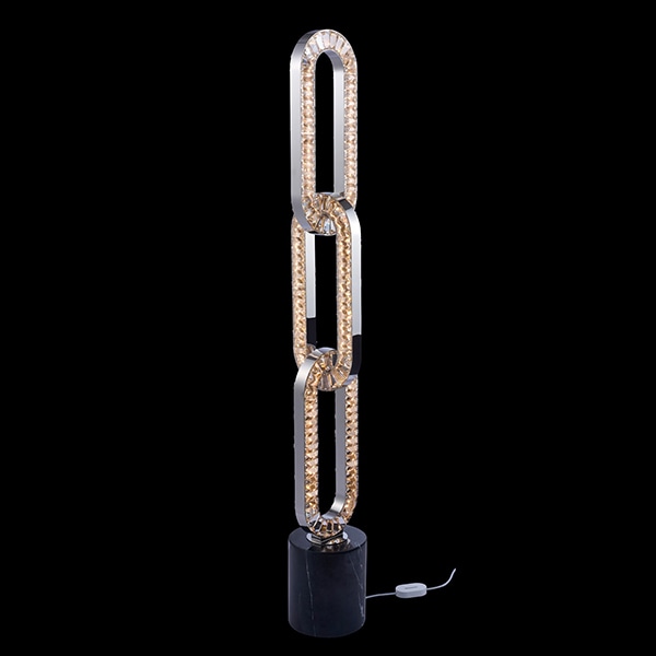 【ALLEGRI】アメリカ　LEDフロアランプ「Catena」シルバー／ブラック（W280×H1900×D610mm）