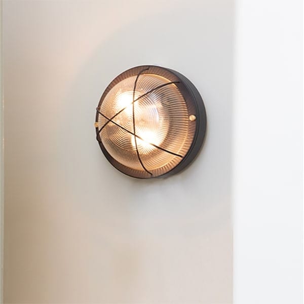 【HERMOSA】ポート シーリングランプ 2灯「PORT」全2色（Φ250×H135mm）